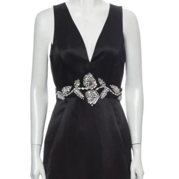 Raoul NWOT Black Embellished Waistband Dress